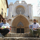 Roger Roig i Hugo Prades amb les novetats de la col·lecció 'Patufet' per aquest estiu.