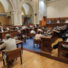 El saló de plens de la Diputació de Tarragona durant la sessió del 23 de juliol del 2020.