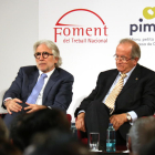 El president de Foment del Treball, Josep Sánchez Llibre i del president de Pimec, Josep González