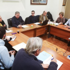 Imatge de la reunió d'aquesta tarda amb els alcaldes del Baix Ebre.