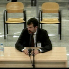 El comissari Ferran López durant la seva declaració com a testimoni a l'Audiència Nacional.