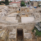 L'amfiteatre de Tarragona, el primer dia de la reobertura.