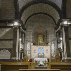 El aspecto interior de la capilla, donde se han reparado los efectos de la humedad y se ha realizado una limpieza.