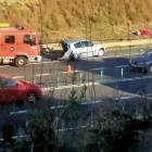 Imatge de l'accident d'aquest matí a la N-340