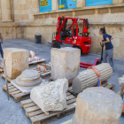 El traslado de piezas contenidas en la sede del MNAT de la plaza del Rei acabó en julio de 2018.