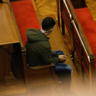 El pare del nadó durant la lectura del veredicte del jurat popular.