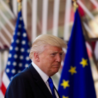 El presidente de los Estados Unidos, Donald Trump, en una visita a Bruselas.