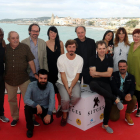 L'equip d''El hoyo' al Festival de Sitges, el 8 d'octubre del 2019