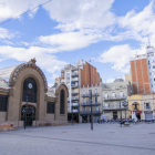Imatge de la plaça Corsini la tarda d'ahir, punt neuràlgic del centre de Tarragona.
