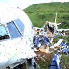 Imatge del lloc de l'accident de l'avió