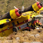 L'avió accidentat a una zona rocosa de Portugal
