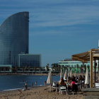 Imatge de la platja de la Barceloneta