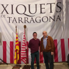 Alfredo González (esquerra) i Rafa Segarra (dreta), els nous cap de colla i president dels Xiquets de Tarragona, respectivament.