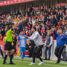 L'àrbitre va expulsar a Molo, l'entrenador del Lleida, a la segona meitat per protestar.