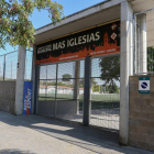 La fachada del campo de fútbol de Mas Iglesias, en Reus, en una imagen de archivo.