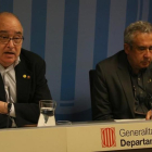 El conseller de Educación, Josep Bargalló, durante una rueda de prensa