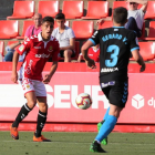 Sergi Cardona, hace dos temporadas, en el Nou Estadi contra el Lugo, en partido de Segunda A.