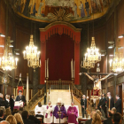 Una imagen de archivo de la inauguración de la escalera del Sant Crist.