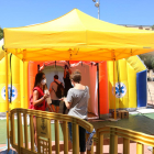 Imagen de archivo de una carpa instalada en agosto en Sabadell.