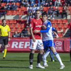 Juan Rodríguez se marcó un gol en propia portería durante la eliminación del Nàstic de la Copa del Rey contra el Zaragoza.