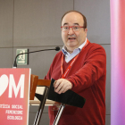 El primer secretario del PSC, Miquel Iceta, en un acto del partido el 29 de febrero de 2020.
