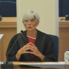 L'advocada de Trapero i Laplana, Olga Tubau, durant la seva intervenció al judici de l'Audiència Nacional.