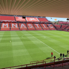 Imagen del Nou Estadi antes del inicio del partido.