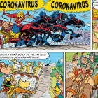 Una de les pàgines on apareix el malvat Coronavirus.