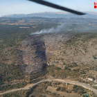 La zona cremada per l'incendi a les Avellanes i Santa Linya, a la Noguera.