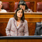 La ministra de Política Territorial, Carolina Darias, durant una sessió de control al Congrés