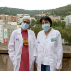 La Dra Concepción Gómez-Gavara, cirujana de Vall d'Hebron e investigadora del VHIR, y la Dra Itxarone Bilbao, cabeza|cabo|jefe de sección del Servicio de Cirurgia Hepatobiliopancreàtica y Trasplantes, dos de las impulsoras de Livercolor.