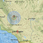 Epicentro del terremoto de California.