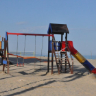 Imagen del parque infantil de la playa de Torredembarra.