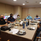 Membres de la directiva de la CET durant la reunió que van celebrar el passat cap de setmana.