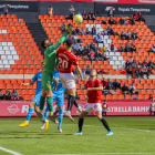 Un momento del Nàstic-Lleida Esportiu de la temporada pasada.