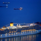 El crucero Costa Deliziosa ha atracado esta mañana en el puerto de Barcelona.