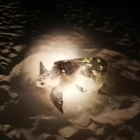Captura del vídeo de la tortuga a la platja de la Pineda.