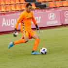 Wilfred, durante el partido de pretemporada contra el Espanyol B.