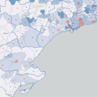Imagen del mapa que muestra los casos detectados en la demarcación de Tarragona.