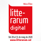 Cartell per a l'edició digital 2020 del Litterarum, la fira d'espectacles literaris de Catalunya.