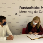 Visita de la consellera Àngels Pons a Mas Miró.