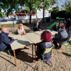 El conseller Josep Bargalló durante su visita a la Escuela Eladi Homs.