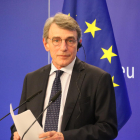 El president de l'Eurocambra, David Sassoli.
