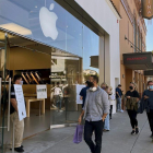 Imatge d'una botiga d'Apple a un barri de San Francisco.