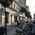 Imatge de la terrassa d'un bar de Tarragona, el primer dia de la desescalada.