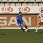 Joan Oriol, durante el partido que el Nàstic disputó en L'Hospitalet este sábado (0-0).