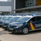 Imagen de archivo de varios vehículos de la Policía Nacional.