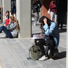 Plano general de estudiantes en la Facultad de Educación del Campus Mundet de Barcelona.
