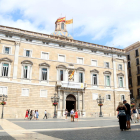 Façana del Palau de la Generalitat el 9 de juliol de 2019.