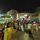 Imagen dela concentración de apoyo|soporte a la autodeterminación del puebla saharaui.